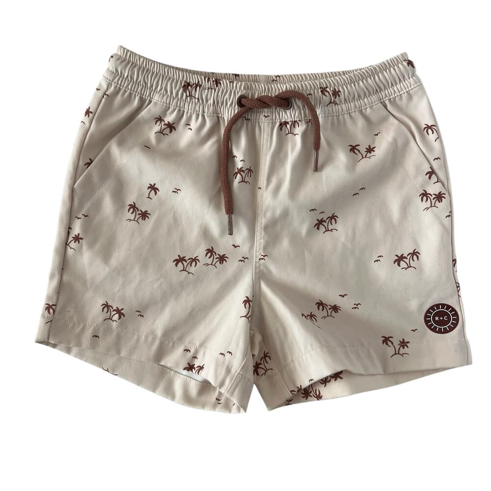 Rylee + Cru palm tree swim shorts